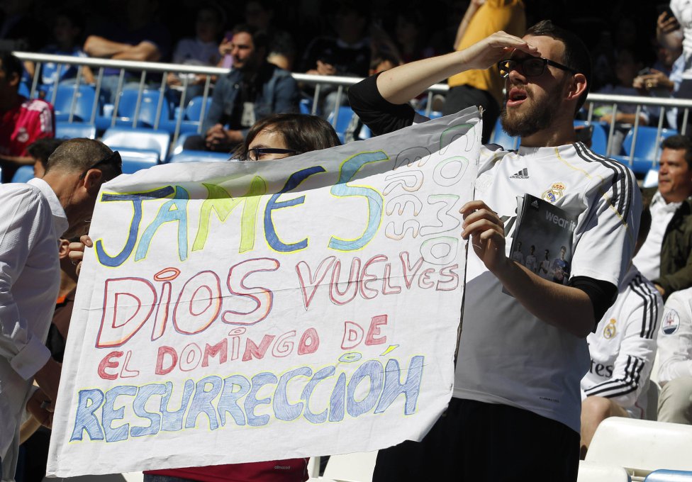 عودة جيمس رودريجيز لريال مدريد بعد اصابته
