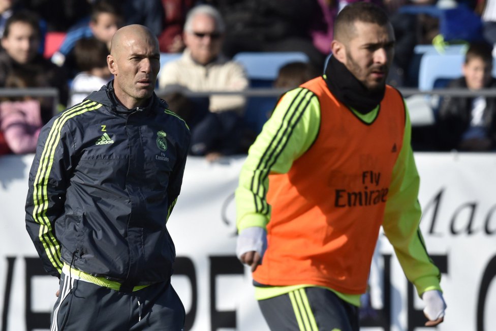 Primer entrenamiento de Zidane