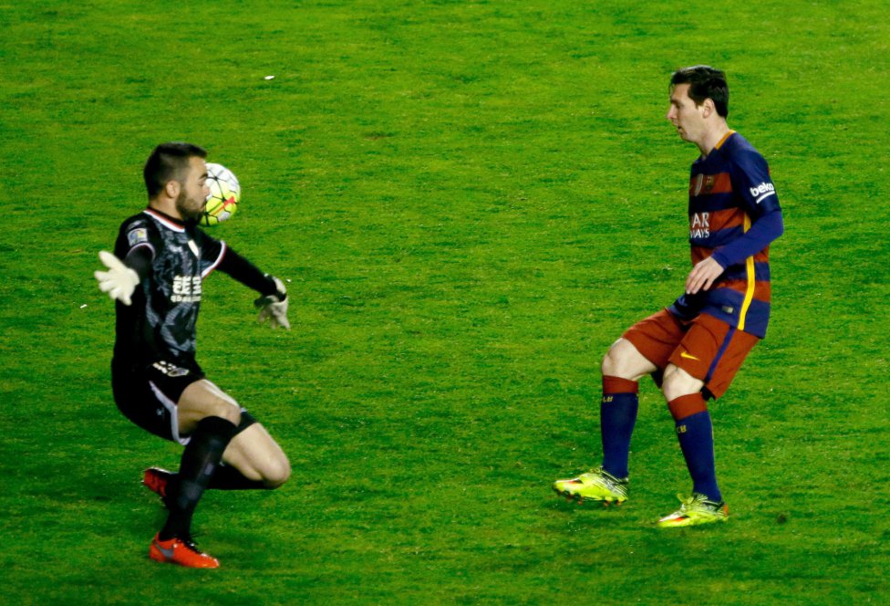 Rayo Vallecano-Barcelona en im&aacute;genes