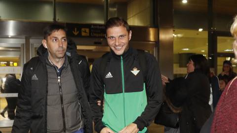 Joaquín fue la atracción del Betis a su llegada a Valencia. 