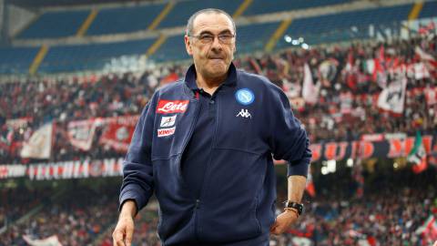 Sarri, entrenador del Nápoles.
